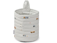 Liewood vehicles/dove blue mix quilted basket Faye